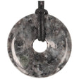 Larvikiet donut hanger nr. 18 - Ø 4 cm | Edelstenen Pi-stone kopen