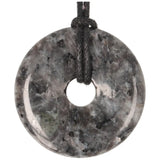 Larvikiet donut hanger nr. 18 - Ø 4 cm | Edelstenen Pi-stone kopen