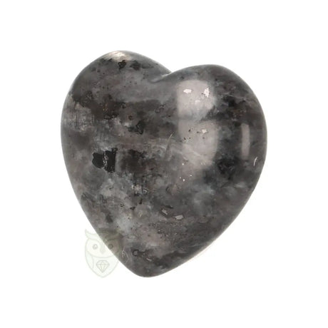Larvikiet hart ± 3 cm nr. 5 - 15 gram | Edelsteen hart