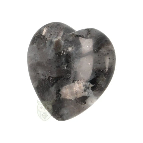 Larvikiet hart ± 3 cm nr. 8 - 16 gram | Edelsteen hart
