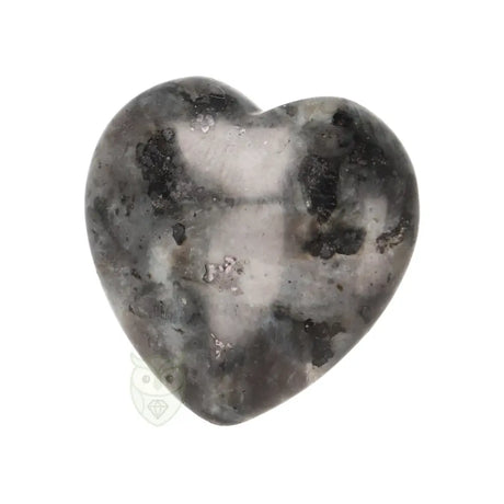Larvikiet hart ± 3 cm nr. 8 - 16 gram | Edelsteen hart