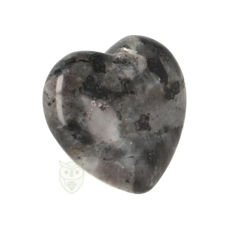 Larvikiet hart ± 3 cm nr. 8 - 16 gram | Edelsteen hart
