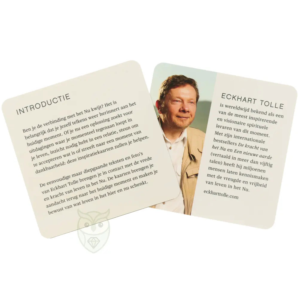 Inspiratiekaarten deck Eckhart Tolle voor mindfulness en bewustzijn