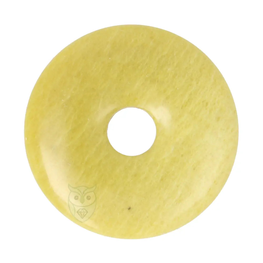 Lizardiet (Noorse Jade) donut hanger nr. 6 - Ø 4 cm | Edelsteen sieraad
