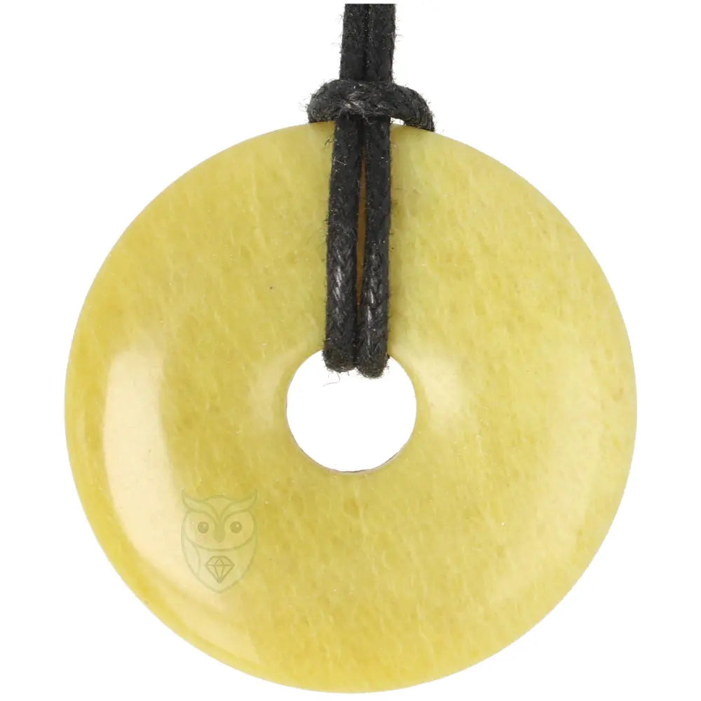 Lizardiet (Noorse Jade) donut hanger nr. 6 - Ø 4 cm | Edelsteen sieraad
