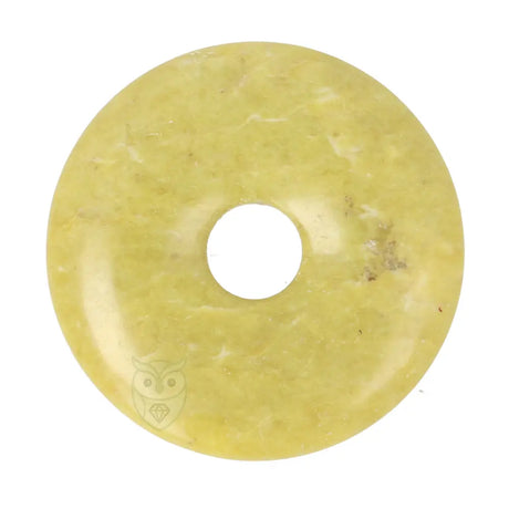 Lizardiet (Noorse Jade) donut hanger nr. 10 - Ø 4 cm | Edelsteen sieraad