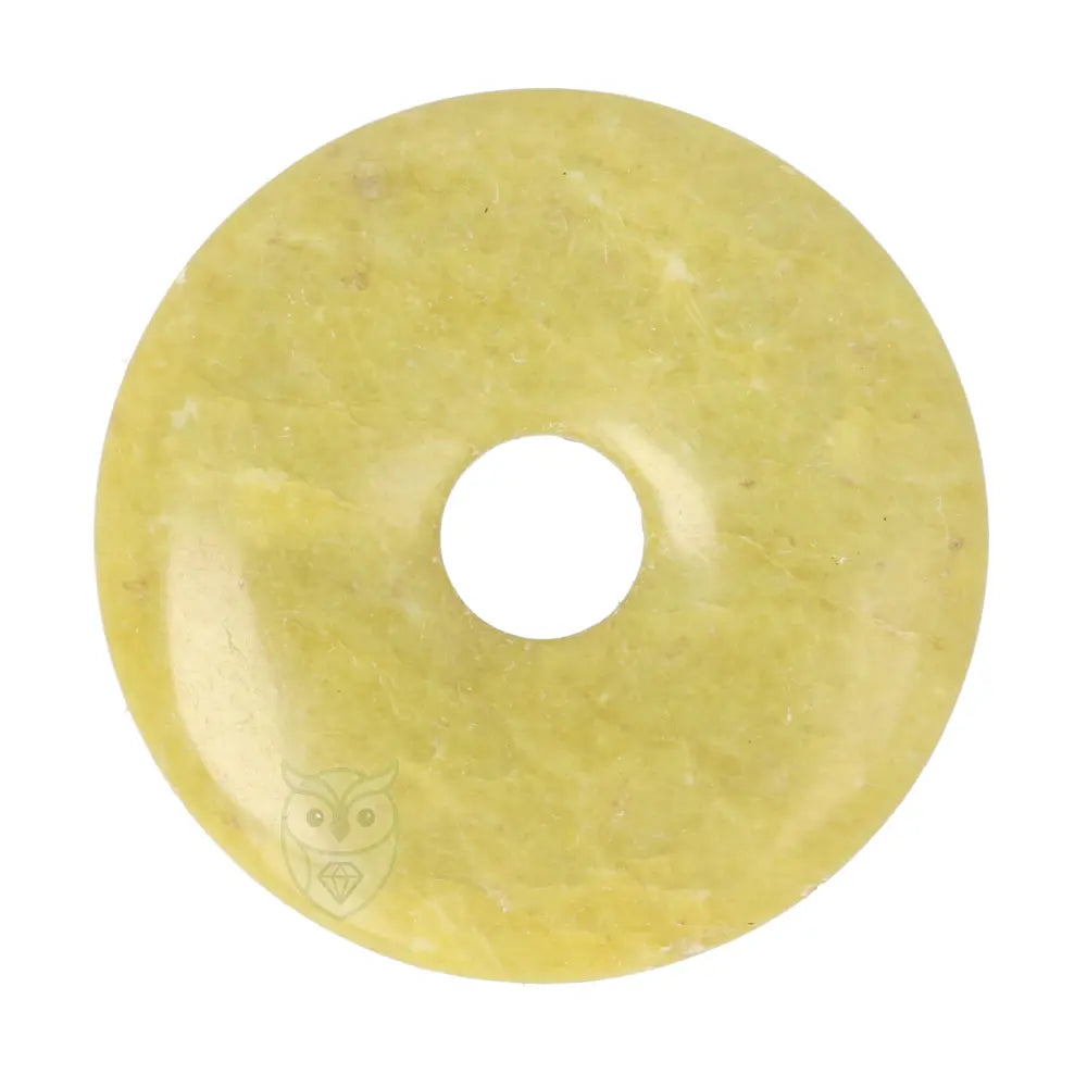 Lizardiet (Noorse Jade) donut hanger nr. 10 - Ø 4 cm | Edelsteen sieraad
