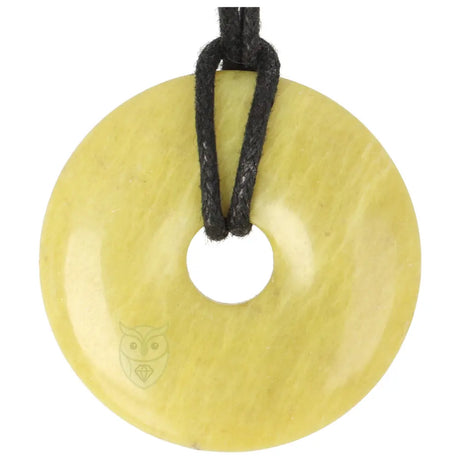 Lizardiet (Noorse Jade) donut hanger nr. 7 - Ø 4 cm | Edelsteen sieraad