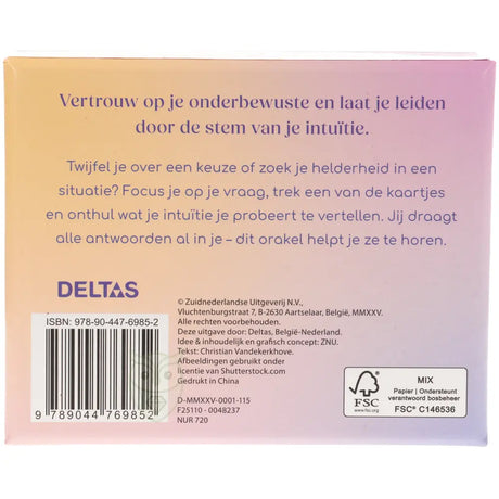 Luister naar je intuïtie - Inzichtkaarten - Christian Vandekerkhove - Back box