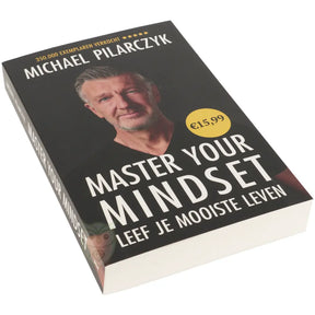 Master Your Mindset Michael Pilarczyk zijkant – paperback editie twaalfstappenstrategie zelfinzicht denkpatronen – Webshop Danielle Forrer
