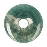 Mosagaat donut hanger (Pi-stone) nr. 18- Ø 4 cm | Edelsteen sieraad