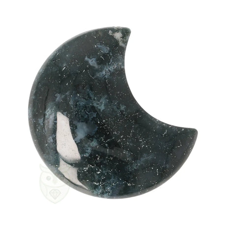 Mosagaat halve maan nr. 23 - 64 gram | Edelsteen