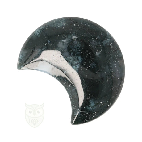Mosagaat halve maan nr. 23 - 64 gram | Edelsteen