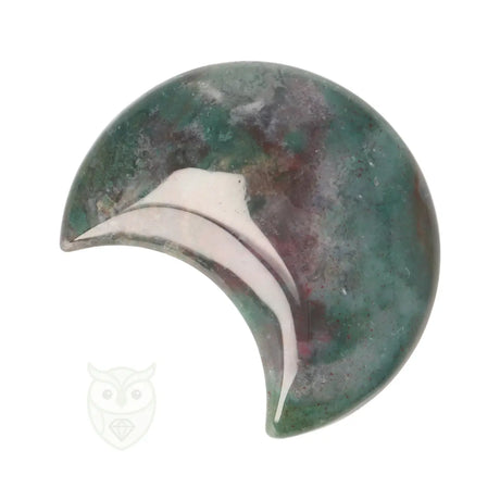Mosagaat halve maan nr. 25 - 59 gram | Edelsteen