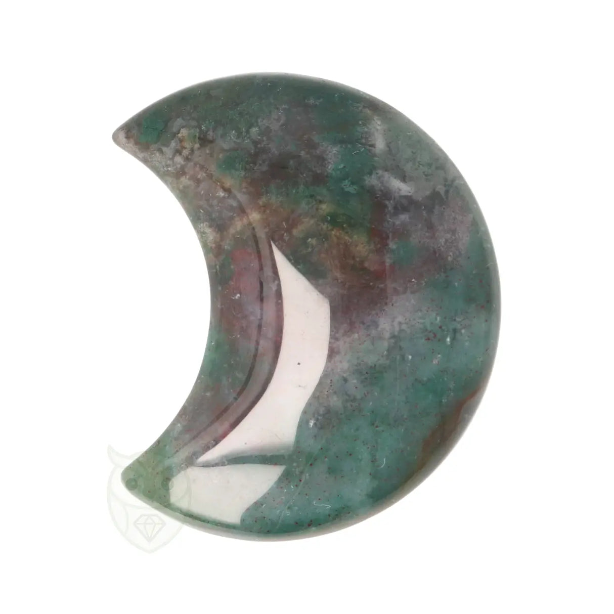 Mosagaat halve maan nr. 25 - 59 gram | Edelsteen