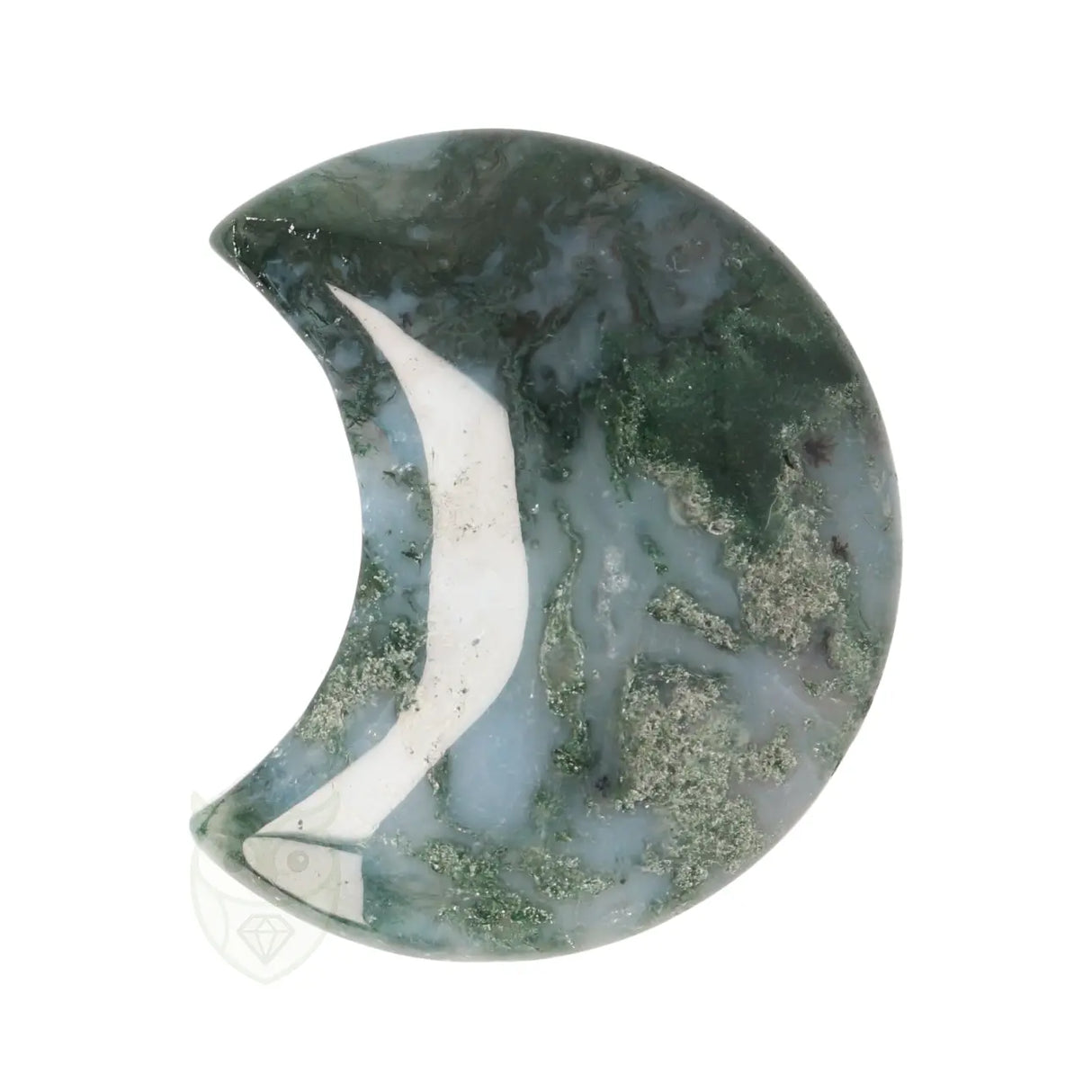 Mosagaat halve maan nr. 26 - 48 gram | Edelsteen