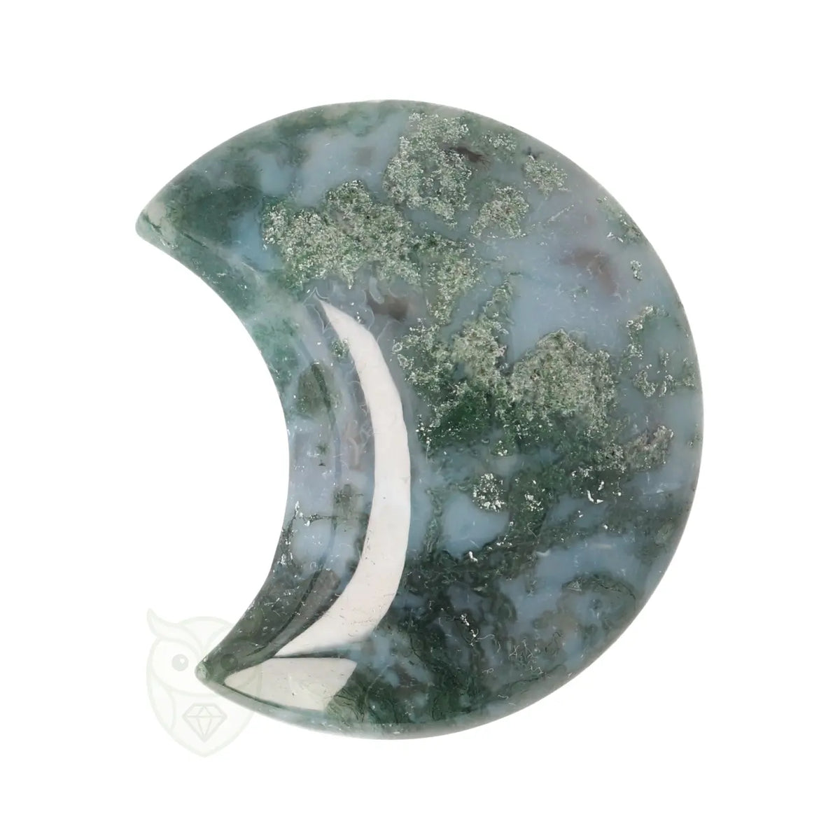Mosagaat halve maan nr. 26 - 48 gram | Edelsteen