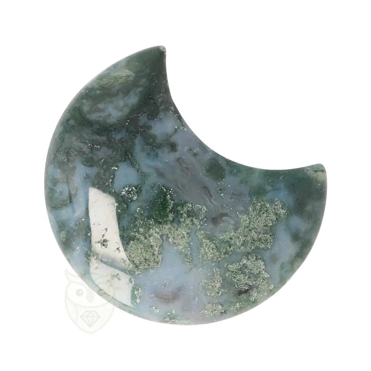 Mosagaat halve maan nr. 26 - 48 gram | Edelsteen