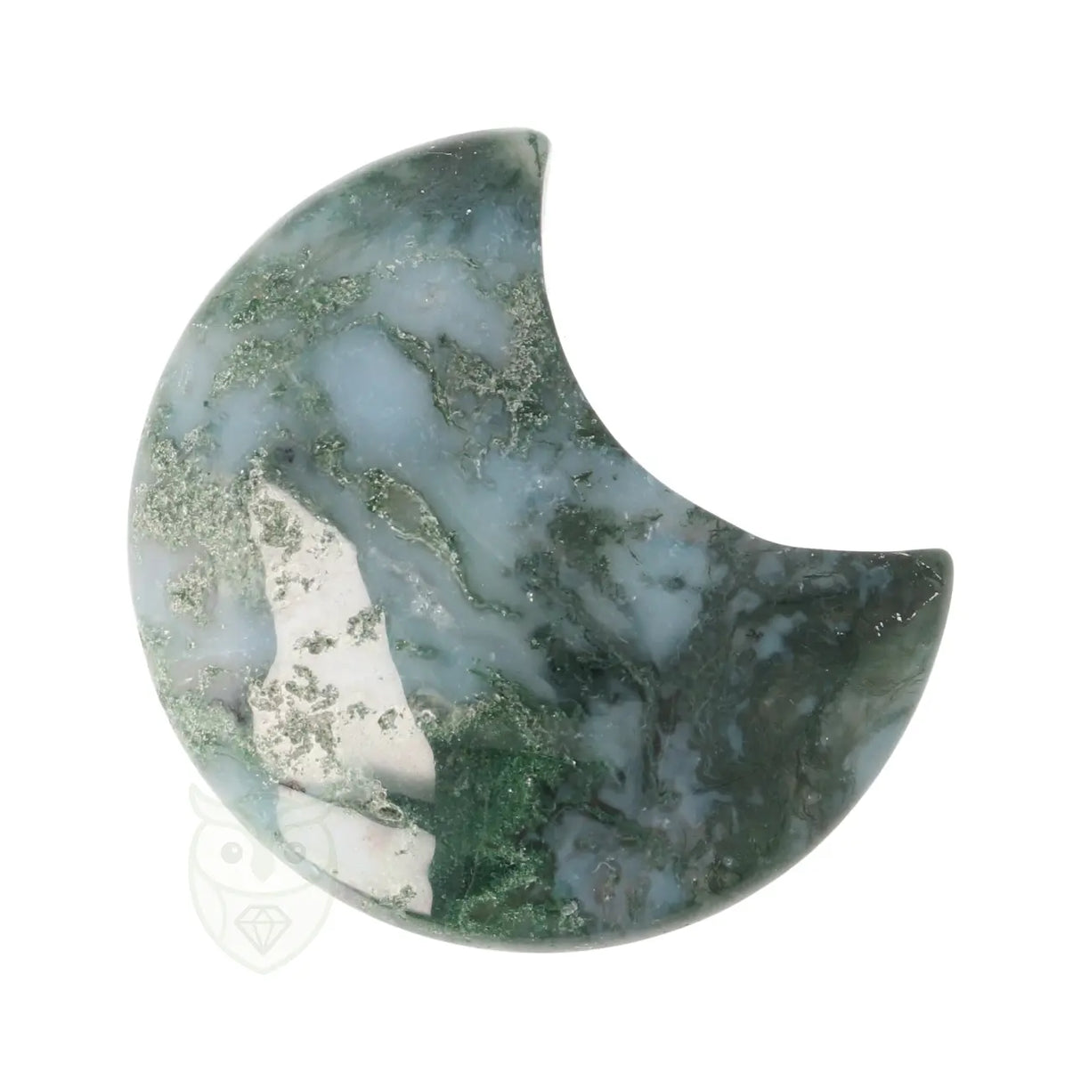 Mosagaat halve maan nr. 26 - 48 gram | Edelsteen