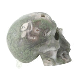 Mosagaat schedel nr. 265 - 909 gram | Edelsteen skull