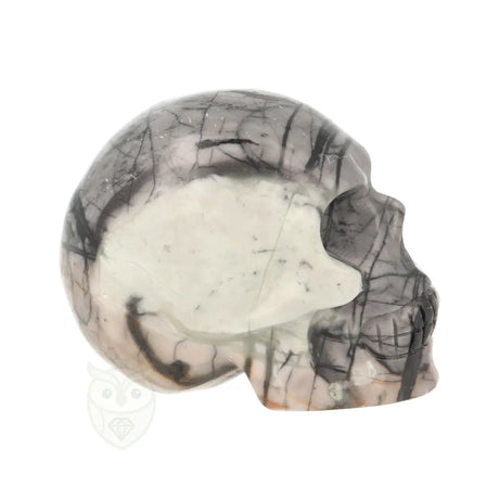 Picasso jaspis schedel nr. 20 - 100 gram | Edelstenen schedel