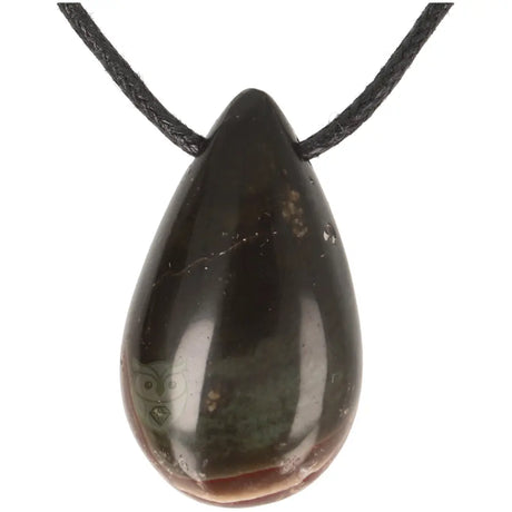 Polychroom Jaspis druppel hanger nr. 40 - 13 gram | Edelsteen sieraad