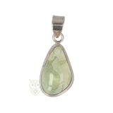 Prehniet zilveren hanger nr. 6 - 2 gram | Edelsteen sieraad