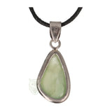 Prehniet zilveren hanger nr. 6 - 2 gram | Edelsteen sieraad
