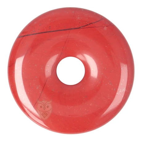 Rode Jaspis Donut hanger nr. 22 - Ø 5 cm | Edelsteen sieraad