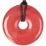 Rode Jaspis Donut hanger nr. 22 - Ø 5 cm | Edelsteen sieraad