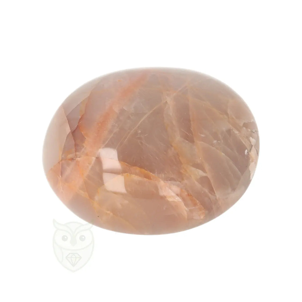 Roze Maansteen handsteen nr. 77 - 102 gram - Madagaskar | Edelsteen