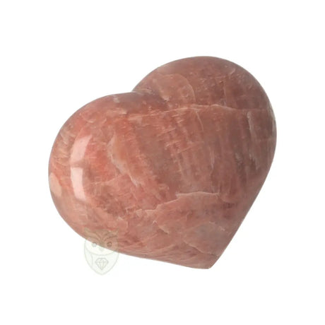 Roze maansteen hart 194 gram natuurlijke glans Madagaskar