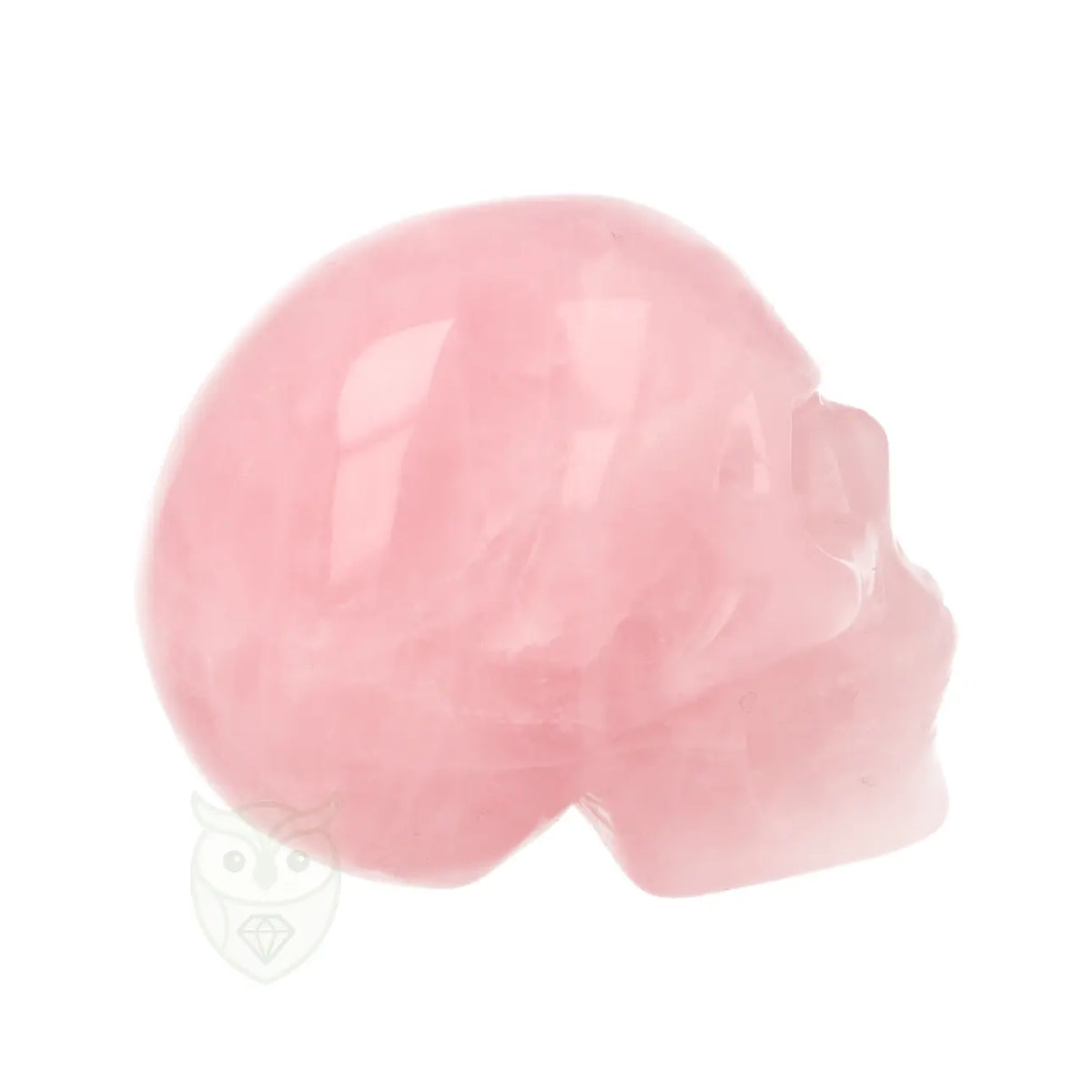 Rozenkwarts schedel nr. 29 - 100 gram | Edelsteen skull