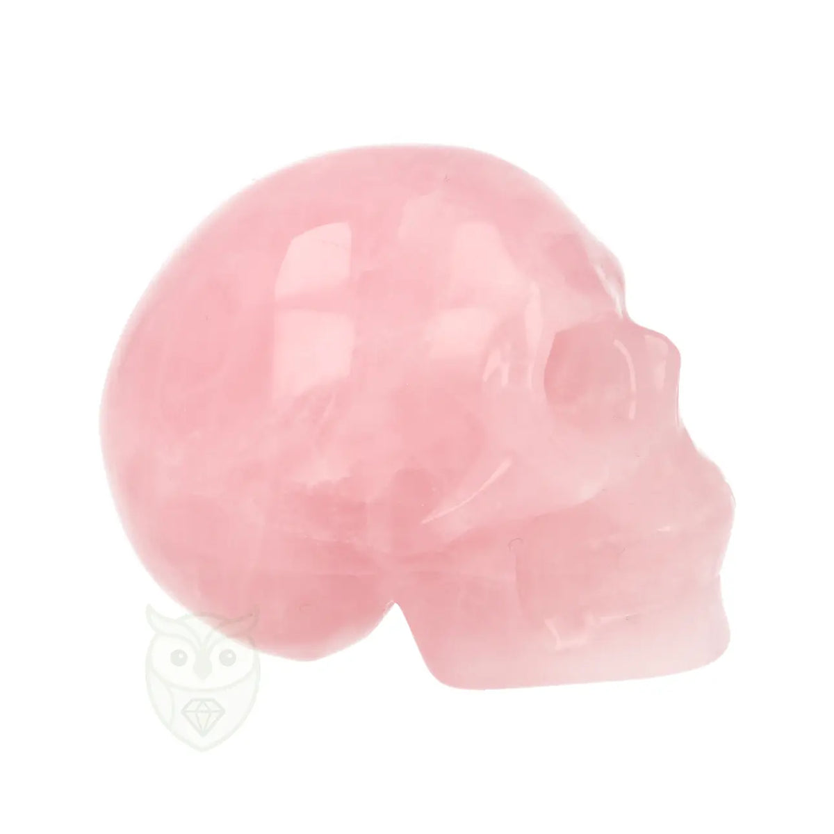 Rozenkwarts schedel nr. 29 - 100 gram | Edelsteen skull