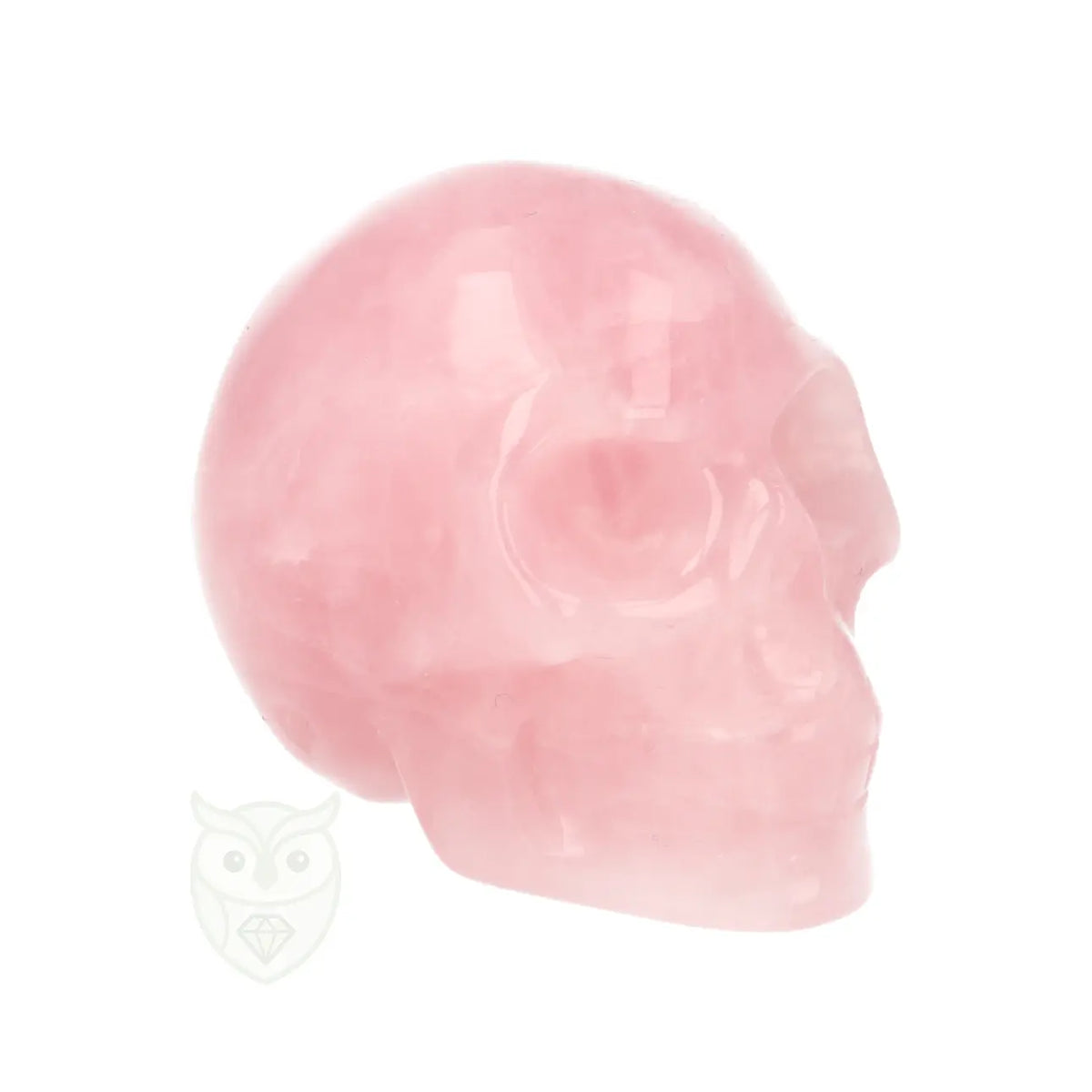 Rozenkwarts schedel nr. 29 - 100 gram | Edelsteen skull