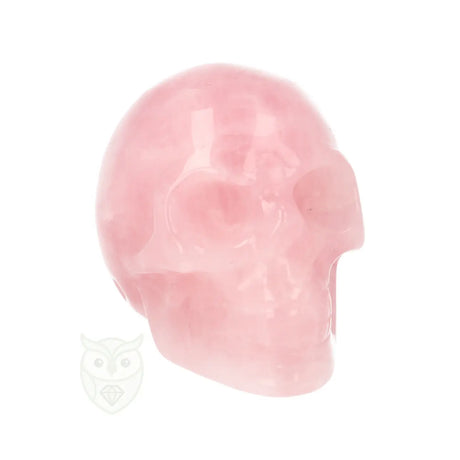 Rozenkwarts schedel nr. 29 - 100 gram | Edelsteen skull