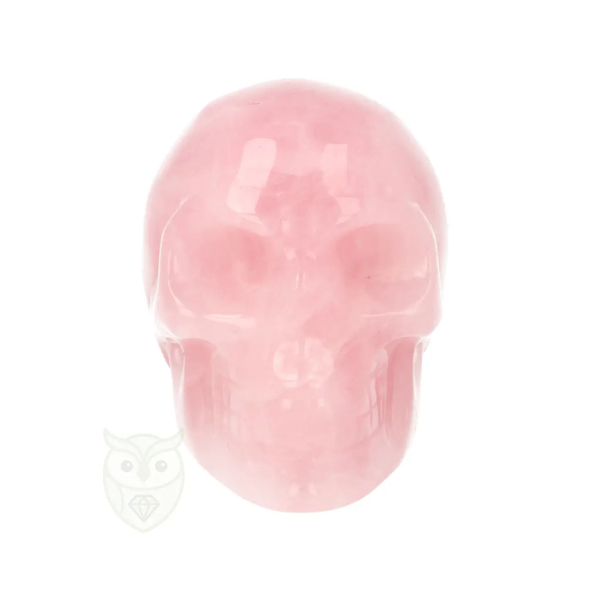 Rozenkwarts schedel nr. 29 - 100 gram | Edelsteen skull