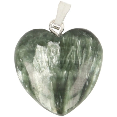 Seraphiniet hart hanger 2 cm nr. 8 | Edelsteen sieraad