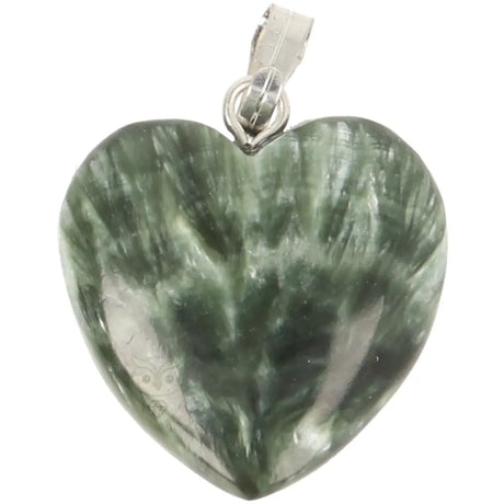 Seraphinite heart pendant 2 cm no. 8 | Gemstone jewelry