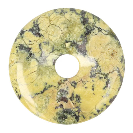 Serpentijn donut hanger nr. 14 - Ø 4 cm | Edelsteen sieraad