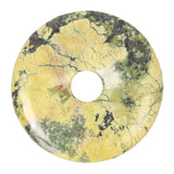 Serpentijn donut hanger nr. 14 - Ø 4 cm | Edelsteen sieraad