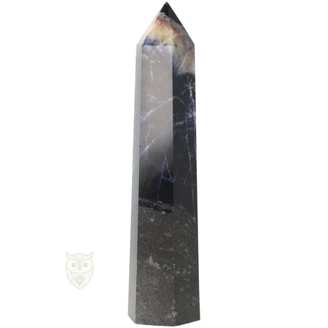 Sodaliet obelisk 353 gram met natuurlijke structuur