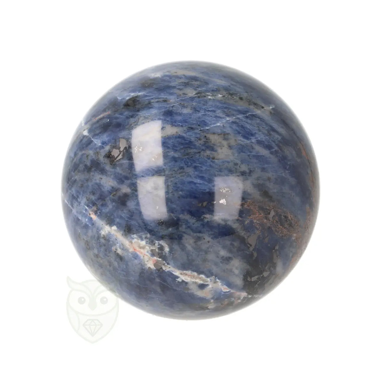 Sodaliet bol nr. 15 - 202 gram Ø 5,32 cm | Edelsteen bol