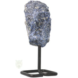 Sodaliet ruw op standaard nr. 15 - 318 gram | Edelsteen sculptuur
