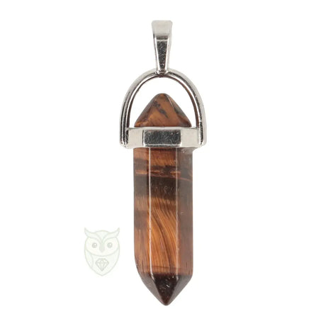Tiger's Eye Double Terminated Pendant no. 16 | Gemstone Jewelry