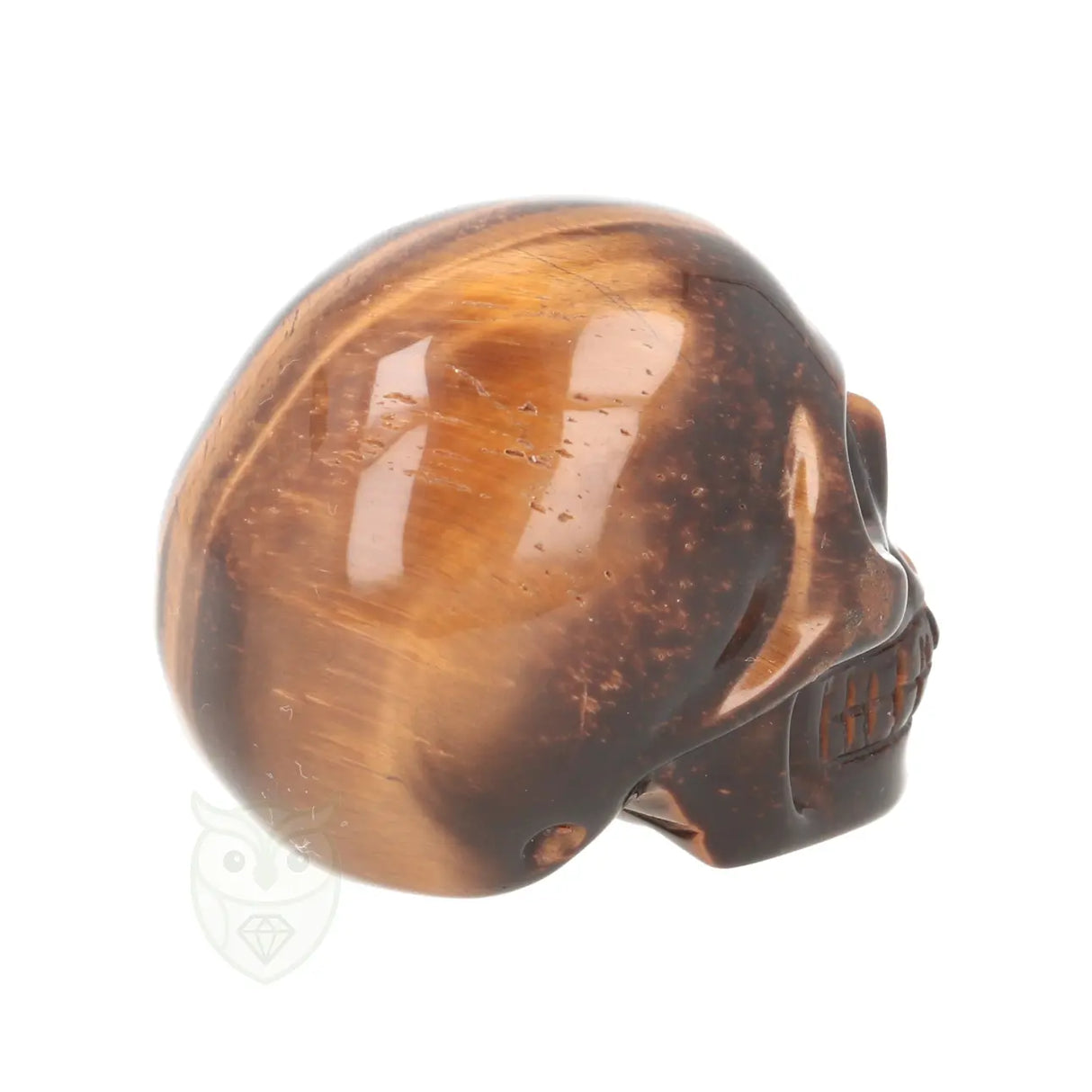 Tijgeroog schedel nr. 24 - 102 gram | Edelsteen skull