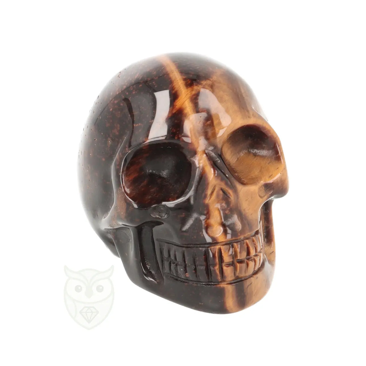Tijgeroog schedel nr. 24 - 102 gram | Edelsteen skull
