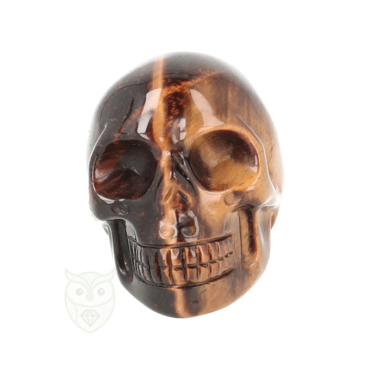 Tijgeroog schedel nr. 24 - 102 gram | Edelsteen skull