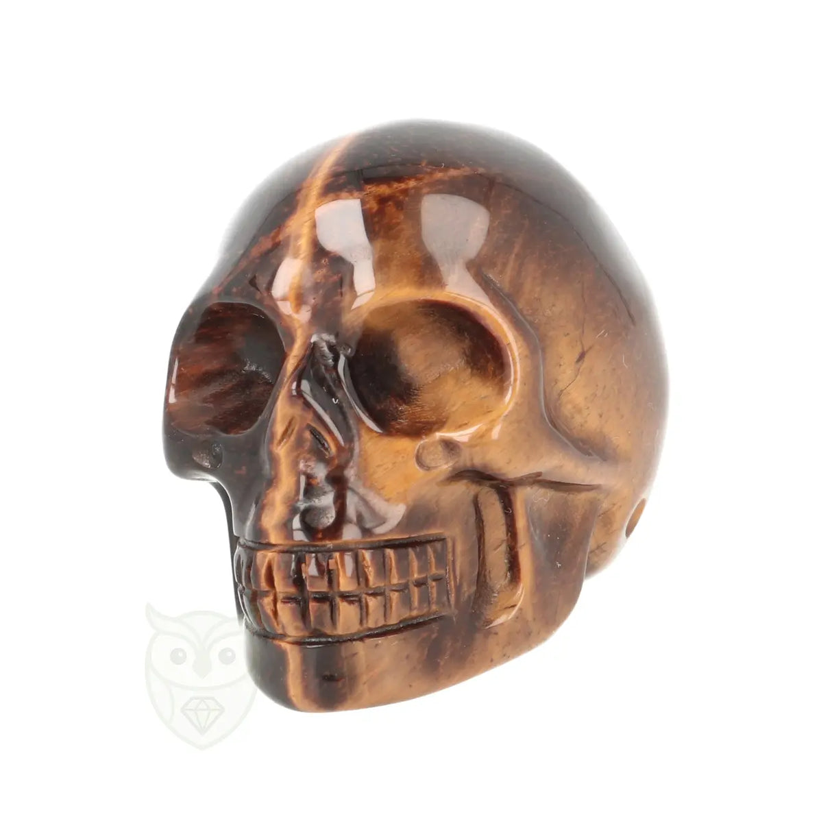 Tijgeroog schedel nr. 24 - 102 gram | Edelsteen skull