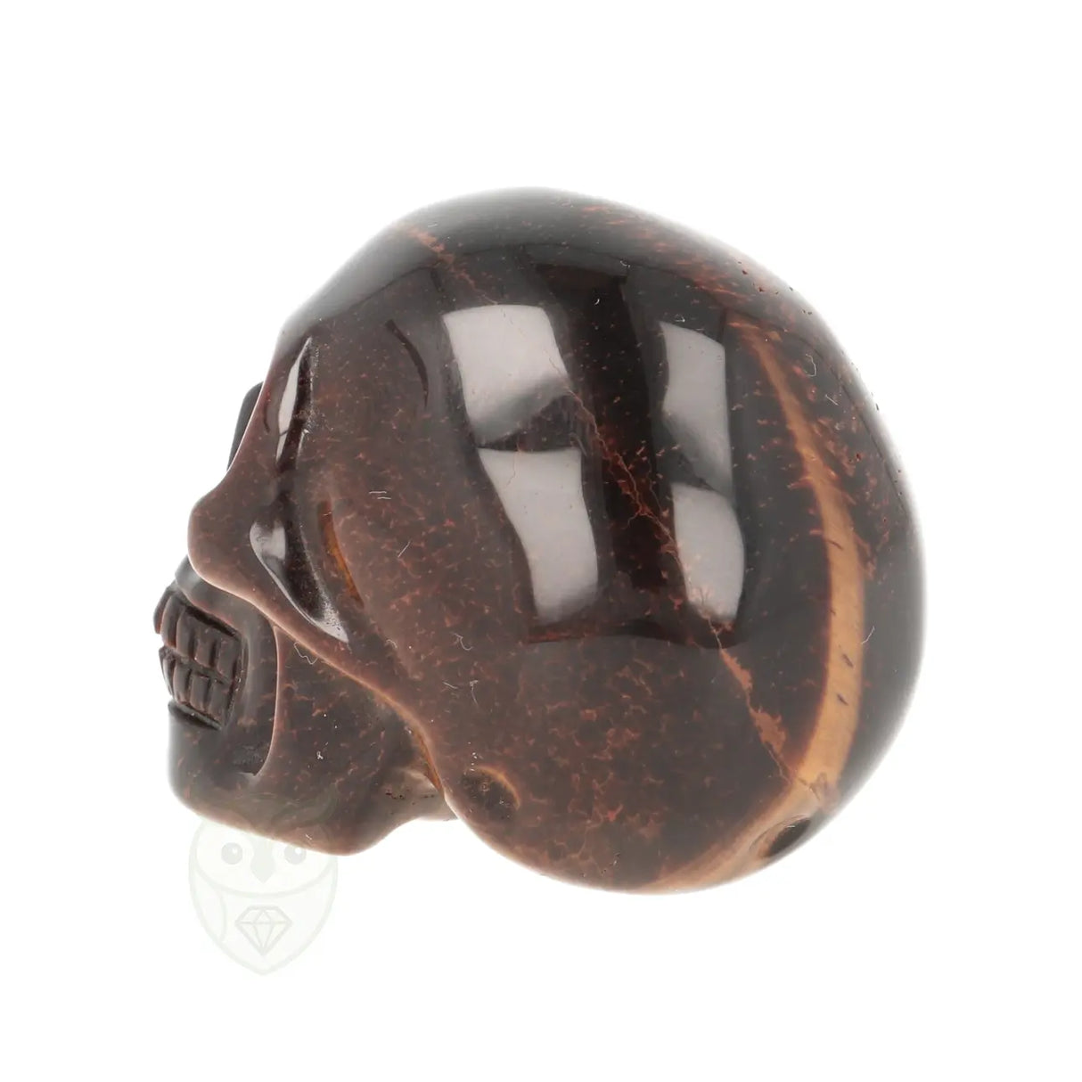 Tijgeroog schedel nr. 24 - 102 gram | Edelsteen skull